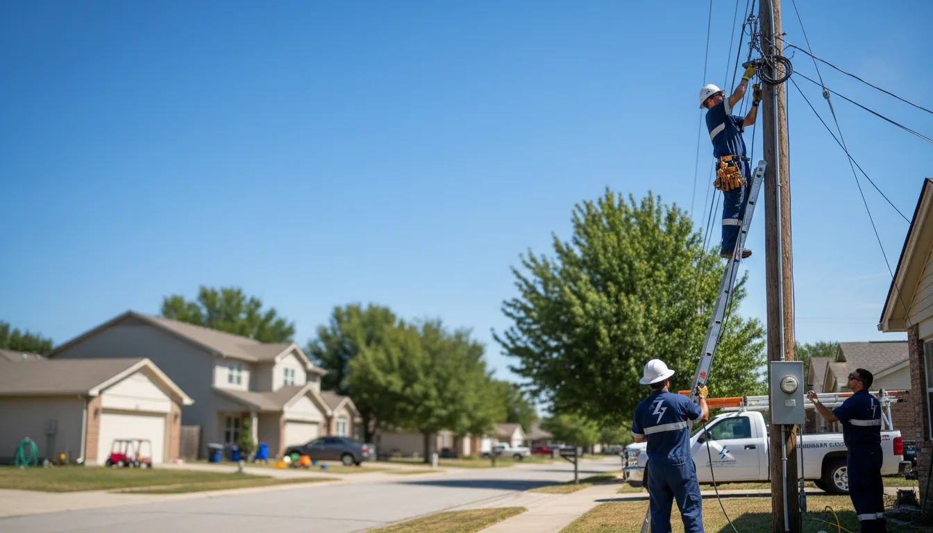 Residential electrician providing installation services in Benedict, KS